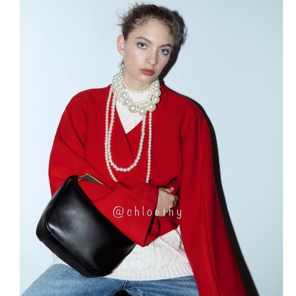 Zara METAL HANDLE BUCKET BAG - Picture 5 of 11